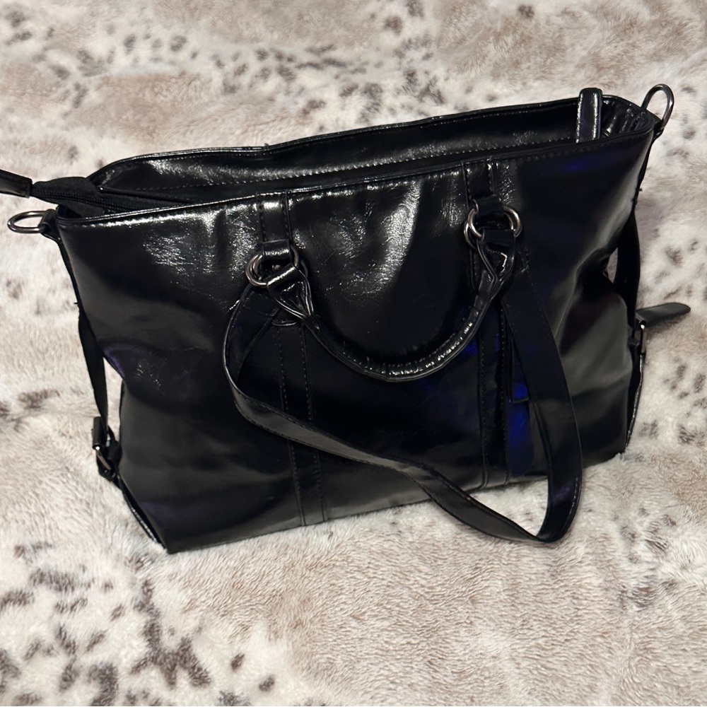 Sleek Black Tote Bag